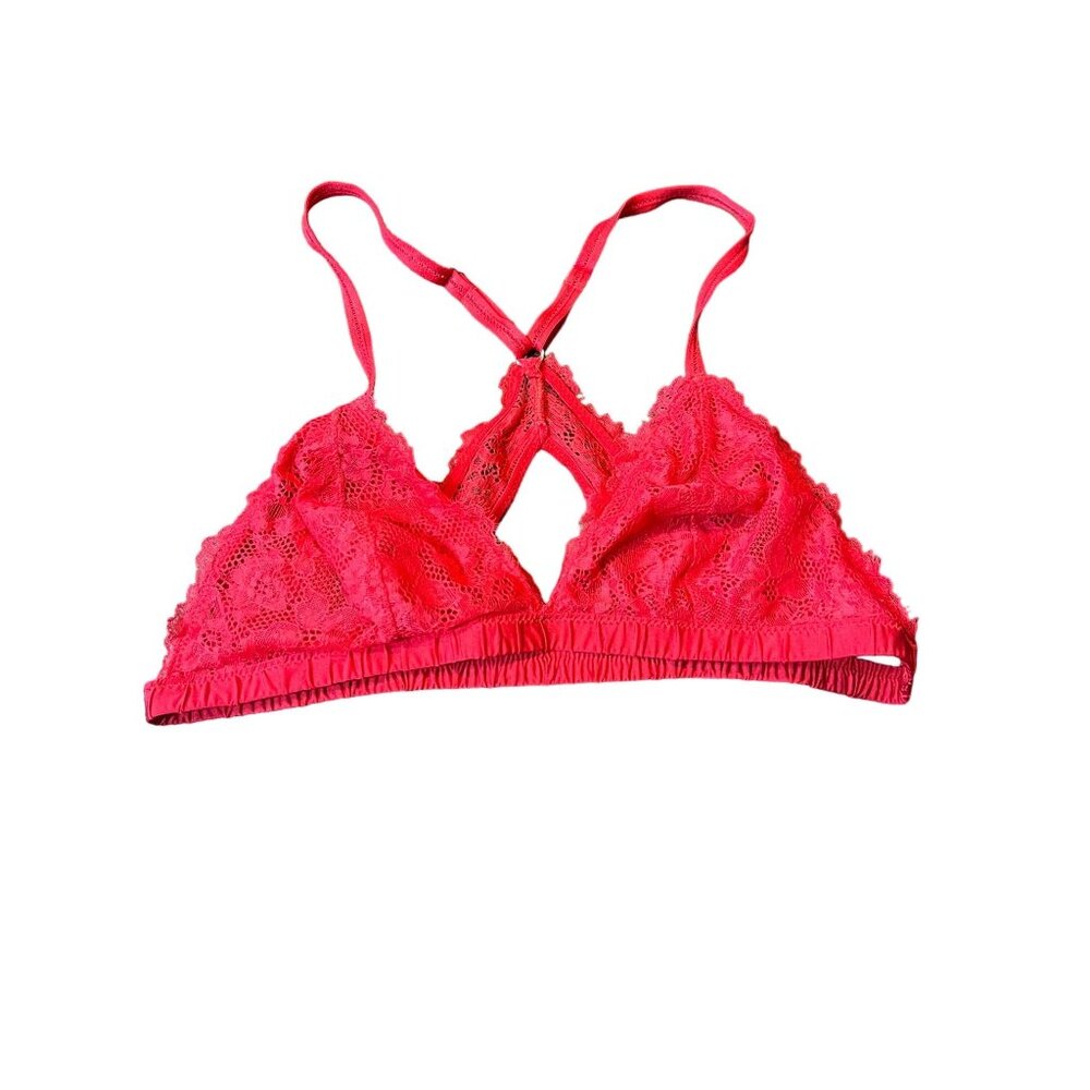 Aerie Red Lace Bralette / Unlined / Racerback / Adjustable Straps/ Sexy - Size M